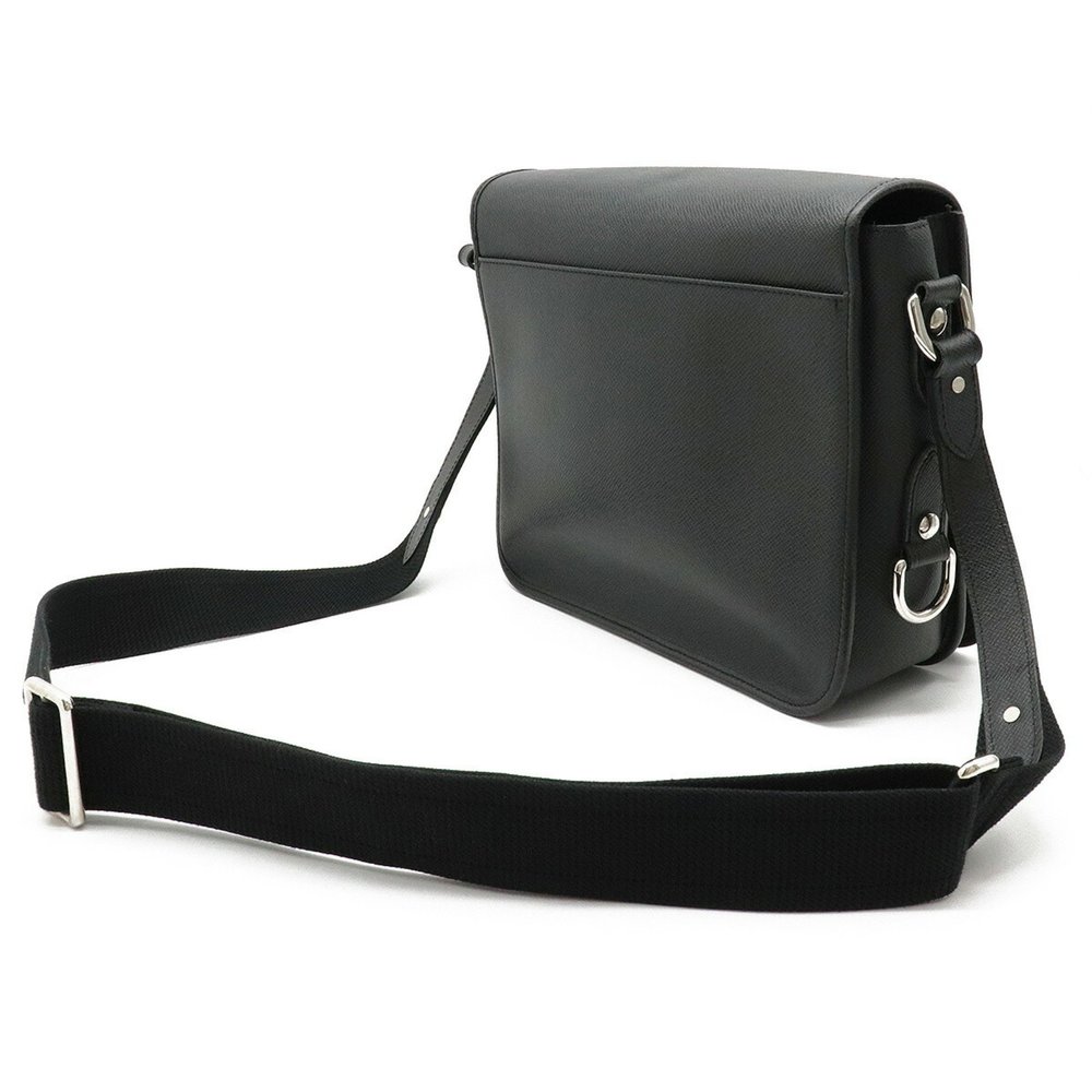 LOUIS VUITTON Louis Vuitton Taiga Andrey Shoulder Bag Leather Ardoise Black M... - Picture 2 of 7